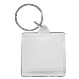 BLANK - Snap-In Square Flat Key Tag