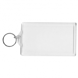 BLANK - Snap-In Business Card Flat Key Tag 