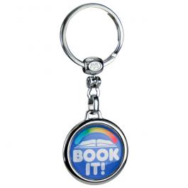 Round Metal Dome Key Tag