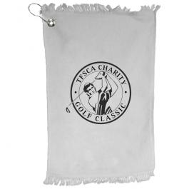 White Branded Golf Towel
