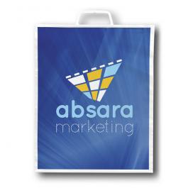 Full Color Plastic Bag with Molded Hanldes