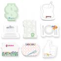 4" x 3" Die Cut Sticky Pad, 25 Sheets