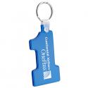 Number One Soft Squeezable Key Tag