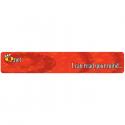 1/2 x 2 x 17 1/2 Graphic Flow Heavy Duty Rubber Wrist Rest