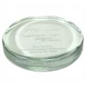 Clear Round Paperweight