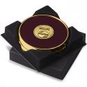 Two Coasters in Deluxe Black Flocked Gift Box