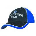 Tri-Colored Cotton Cap w/Piping