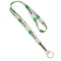 3/4" Recycled Sublimated Lanyard w/Split Ring