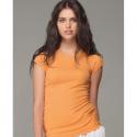 bella Ladies' Kimberley Sheer Rib Short Sleeve Longer Length T-Shirt