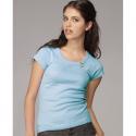 bella Ladies' Baby Rib Short Sleeve Scoop Neck T-Shirt