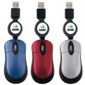 Mini Optical Mouse with Retractable Cord