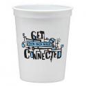 16 oz. White Stadium Cup