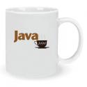 White C-Handle Ceramic Mug