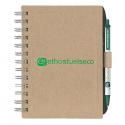 Chipboard Notebook with Recycled Fiber