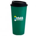 Double Wall PP Tumbler with Black Lid - 17 oz