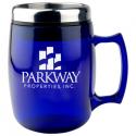 Blue Cosmopolitan Mug with Silver Lid