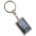 Rectangle Metal Domes Key Tag
