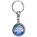 Round Metal Dome Key Tag