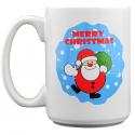 15 oz. Santa Ceramic Mug