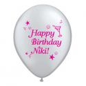 9" Metallic Colored Latex Balloons