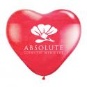11" Jewel Fashion Colored Heart Shaped Balloons