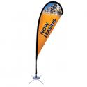 8' Tear Drop Sail Sign w/Scissor base - RUSH