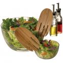 Bamboo Salad Serving Hands  