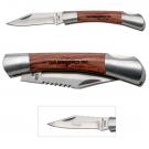Small Rosewood Pocket Knife-Silver
