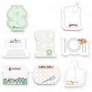 4" x 3" Die Cut Sticky Pad, 25 Sheets