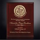 Aberdeen Laser Rosewood Plaque