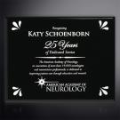 Aberdeen Black Laser Plaque