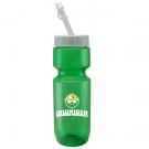 22 oz. Translucent Bottle w/Straw Tip Lid
