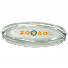 Clear Oval Paperweight