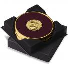 Two Coasters in Deluxe Black Flocked Gift Box