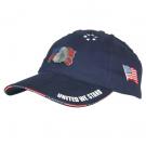 Cotton Cap w/Woven Flag Sandwich