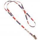 3/8" Sublimated Lanyard w/Bulldog Clip