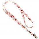 1/2" Sublimated Lanyard w/Bulldog Clip