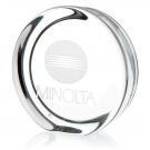 Round Paperweight with Flat Edge