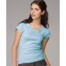 bella Ladies' Baby Rib Short Sleeve Scoop Neck T-Shirt