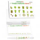Sticky Note Booklets with Mini Writing Instruments- 3 7/16 x 4 7/16 Booklet w/adhesive Notepad + BIC Clic Stic