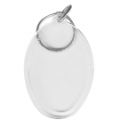 BLANK - Snap-In Oval Flat Key Tag 