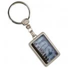 Rectangle Metal Domes Key Tag