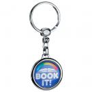 Round Metal Dome Key Tag