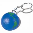 Globe Key Chain Stress Ball