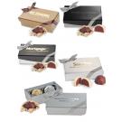Nouveau Line 2 pc. Truffle Box w/ Two Belgian Chocolate Hazelnut Truffles 