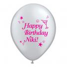 9" Metallic Colored Latex Balloons