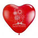 11" Standard Heart Shaped Balloons