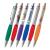 Plunger Action Retractable Ballpoint- Soft, colored grip