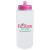 32 oz. Pink Lid Sport Bottle with Push/Pull Lid