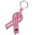 Pink Awareness Ribbon Flexible Keytag
